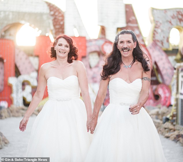UK Based Couple Got Married In A Unique Style, Groom Wore A White Gown For His Wedding
