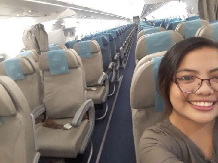 Woman from the Philippines took a Private flight but not in Private Plane