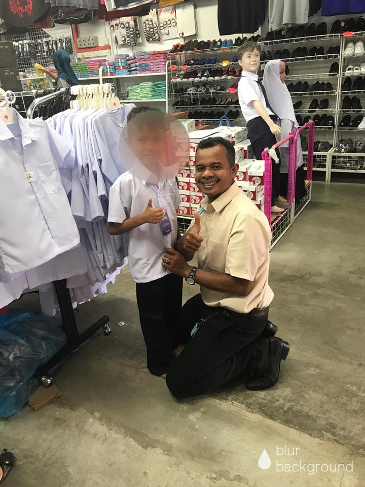 Malaysian Teacher Buys New Uniform For A Student Who Used To Wear Elder Brother's Baggy Uniform