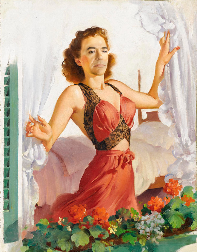 Robert Downey Jr. Portrayed Himself As Pin Up Girls And It's Really Amazing