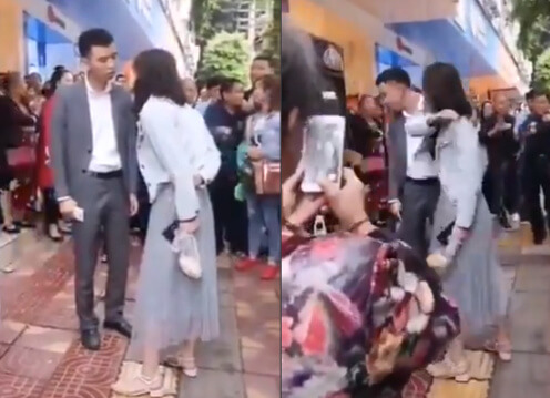 Chinese Girlfriend Slaps Her Boyfriend 52 Times For Not Getting Her A Phone On Valentine's Day