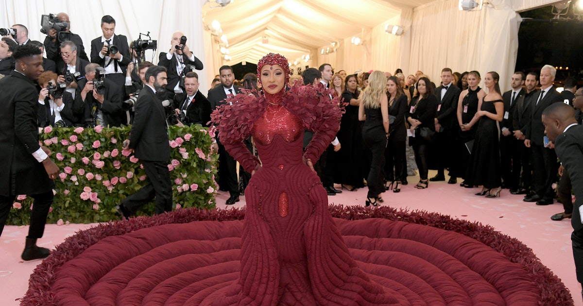Cardi B's 'Menstruation' Gown Steals The Show At The Met Gala 2019