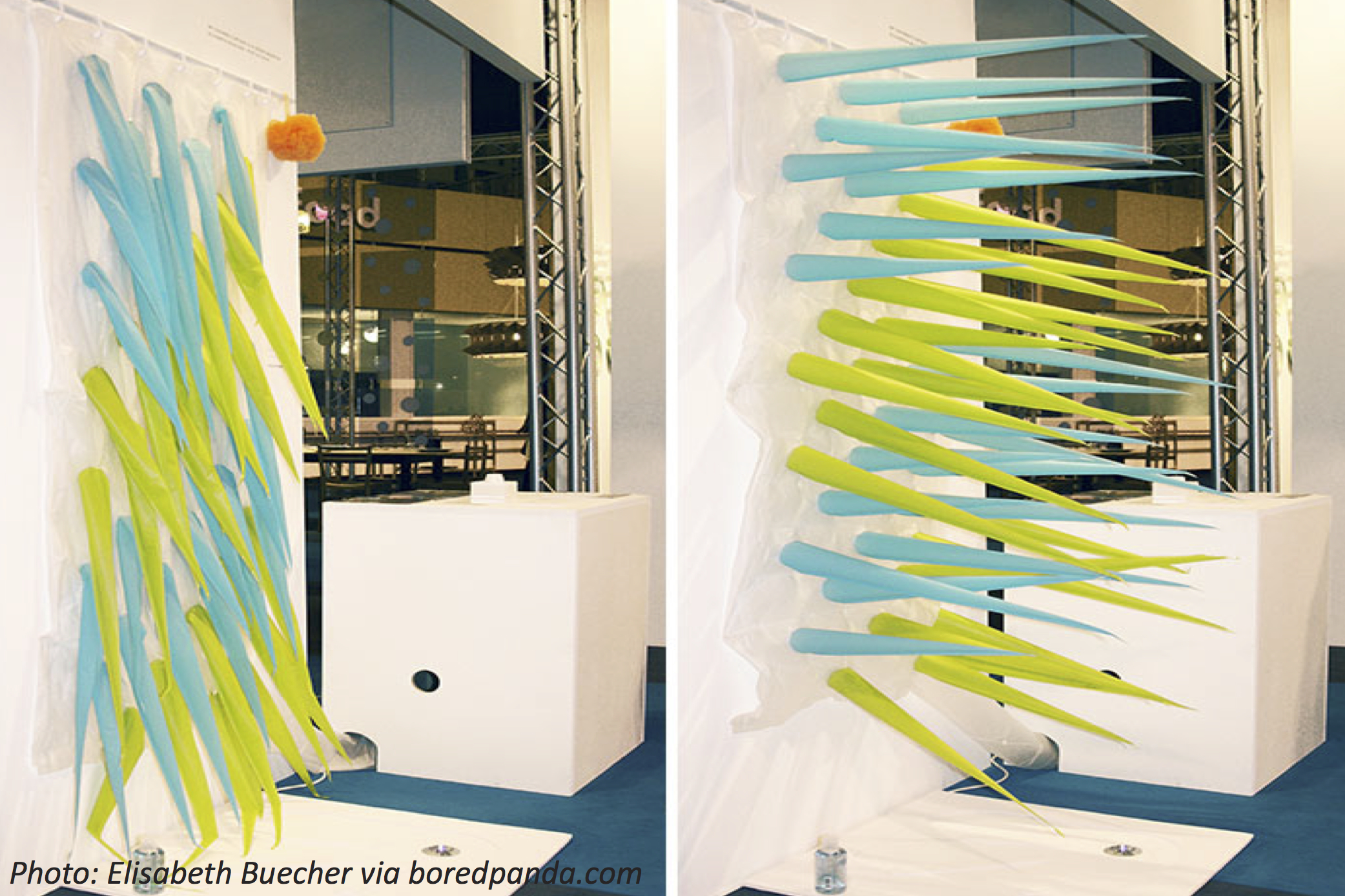 Artist Invents Shower Curtains With Spikes 