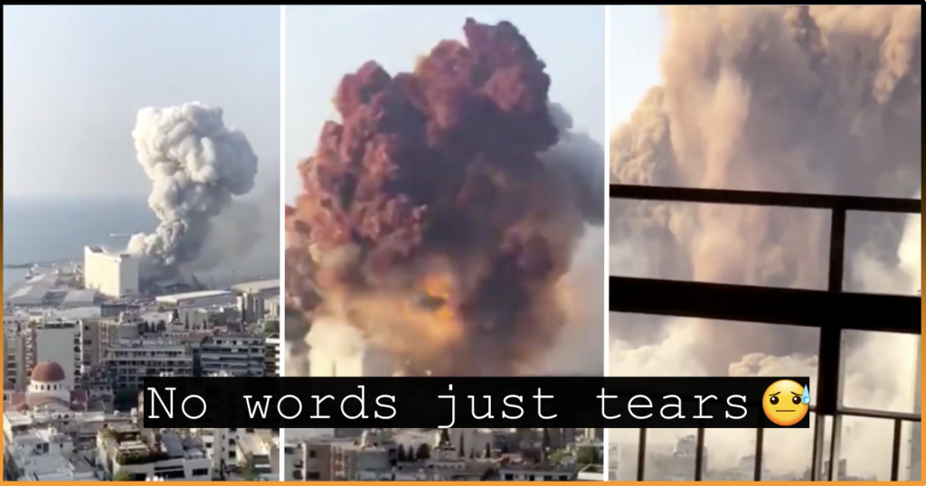 massive outburst in beirut