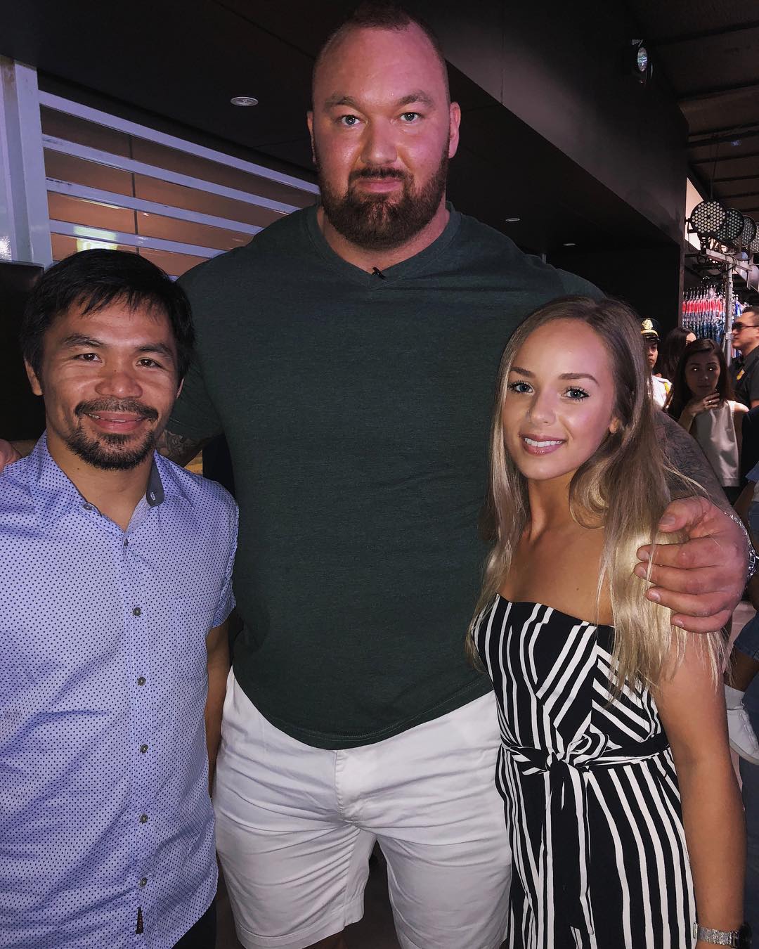 pictures of the mountain from got and his tiny girlfriend are storming the internet