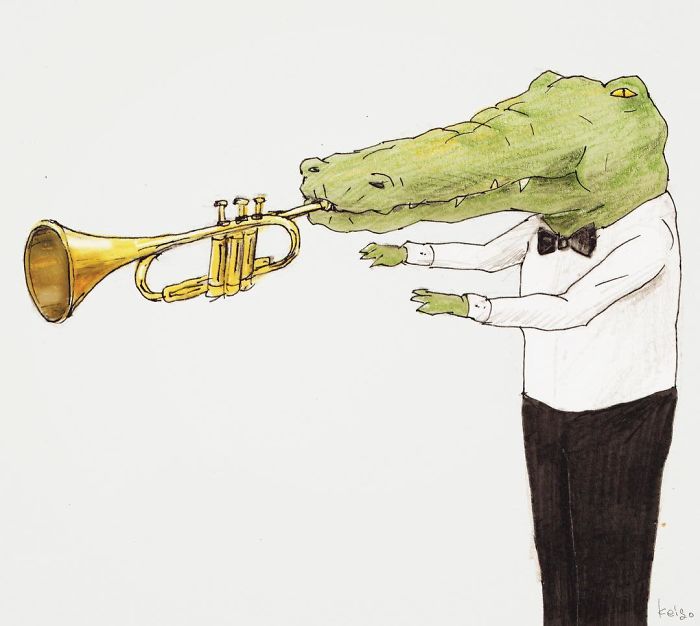 40 Everyday Problems Of Crocodiles Illustrated By Japanese Artist