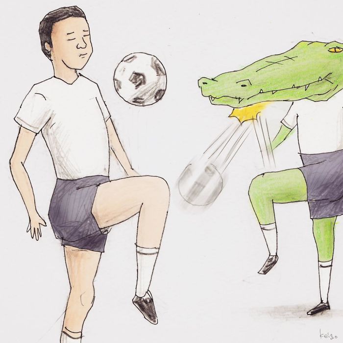 40 Everyday Problems Of Crocodiles Illustrated By Japanese Artist