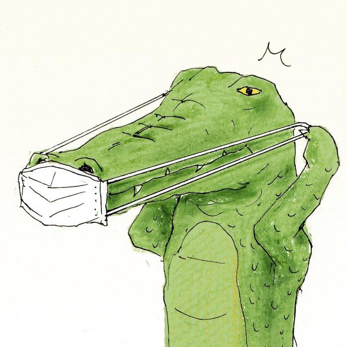 40 Everyday Problems Of Crocodiles Illustrated By Japanese Artist