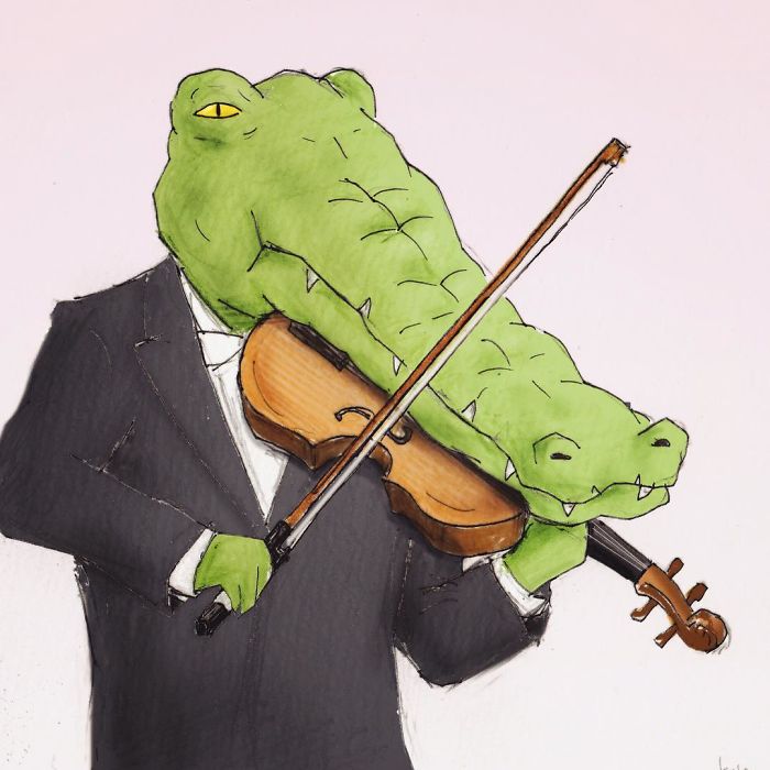 40 Everyday Problems Of Crocodiles Illustrated By Japanese Artist