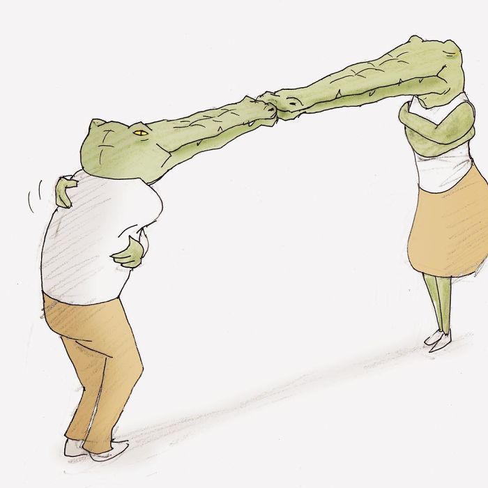 40 Everyday Problems Of Crocodiles Illustrated By Japanese Artist