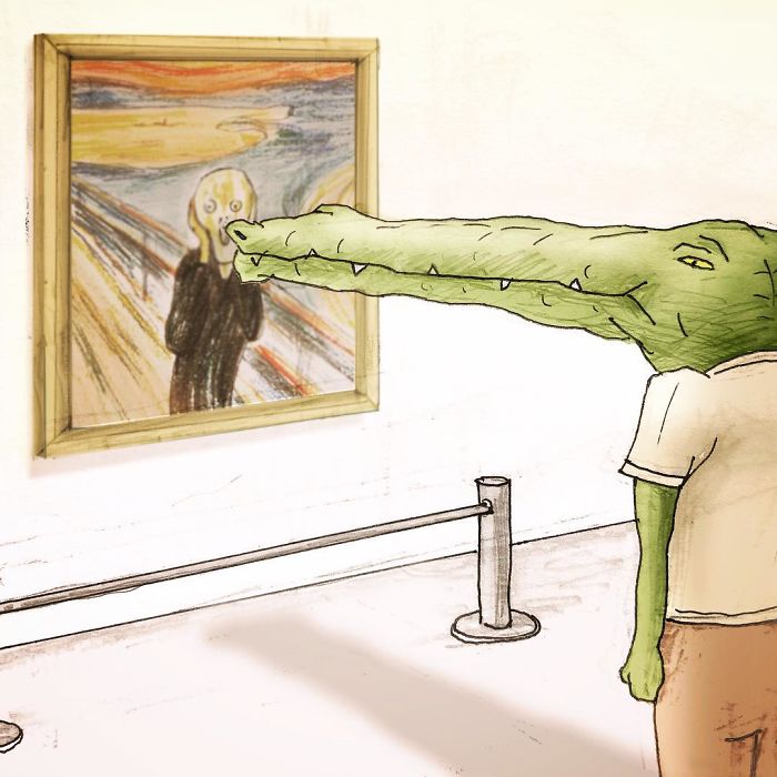 40 Everyday Problems Of Crocodiles Illustrated By Japanese Artist