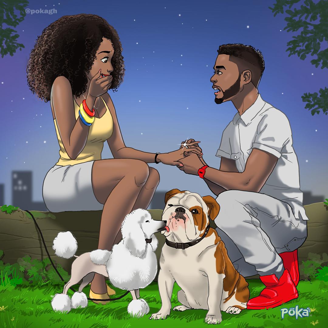 Beautiful Illustration of a proposal