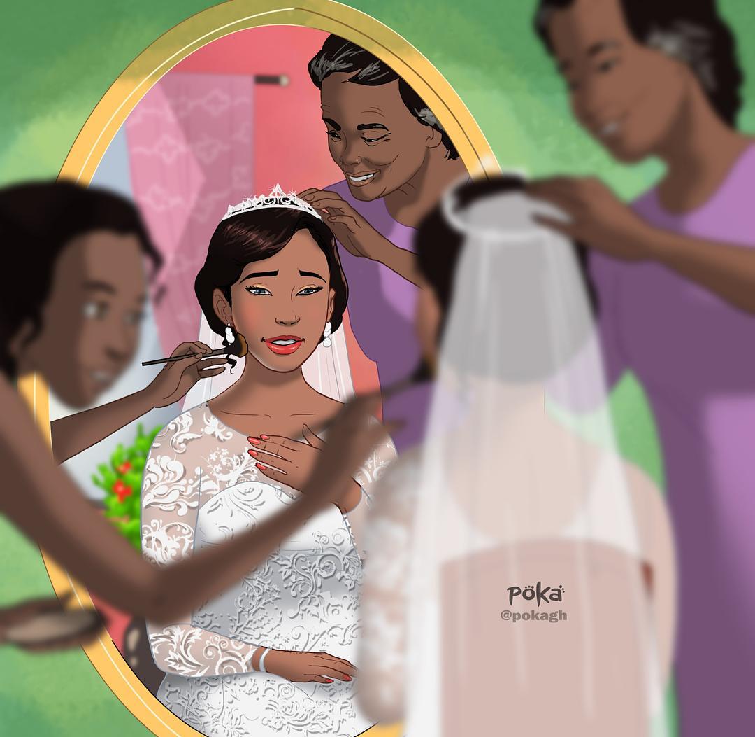 Beautiful Illustration of wedding