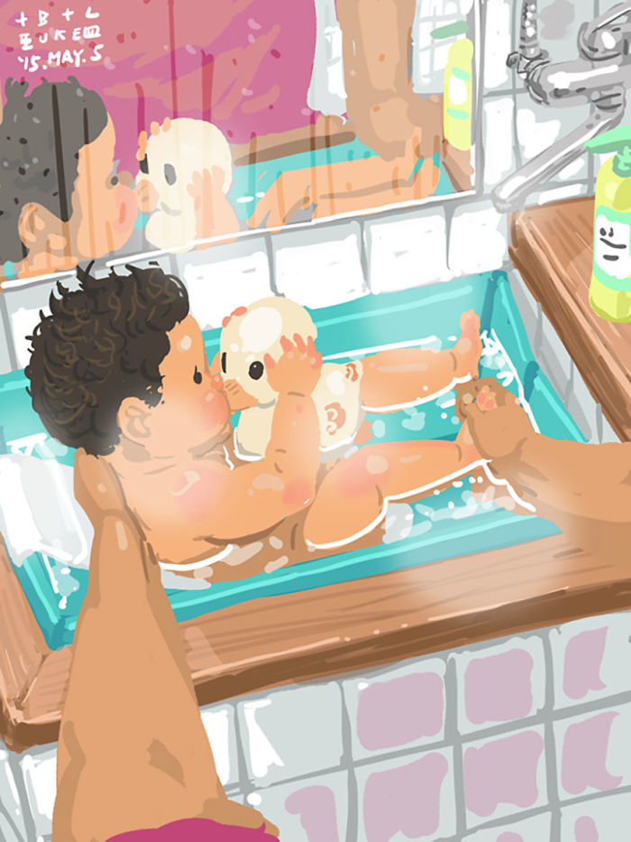 Single Dad Illustrates What It's Like To Raise A Child, And It's Heart Melting