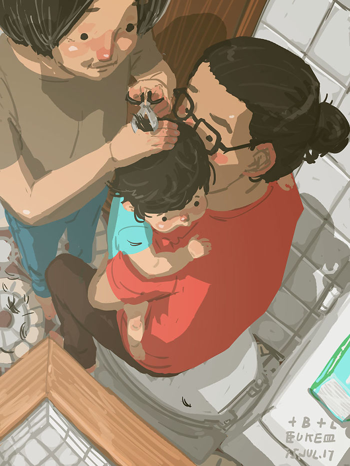 Single Dad Illustrates What It's Like To Raise A Child, And It's Heart Melting