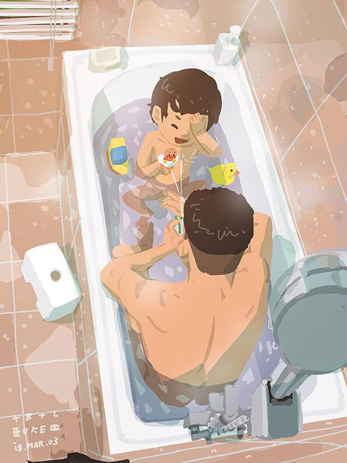 Single Dad Illustrates What It's Like To Raise A Child, And It's Heart Melting