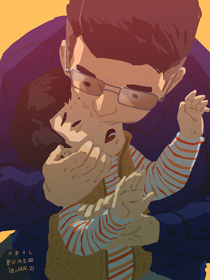 Single Dad Illustrates What It's Like To Raise A Child, And It's Heart Melting