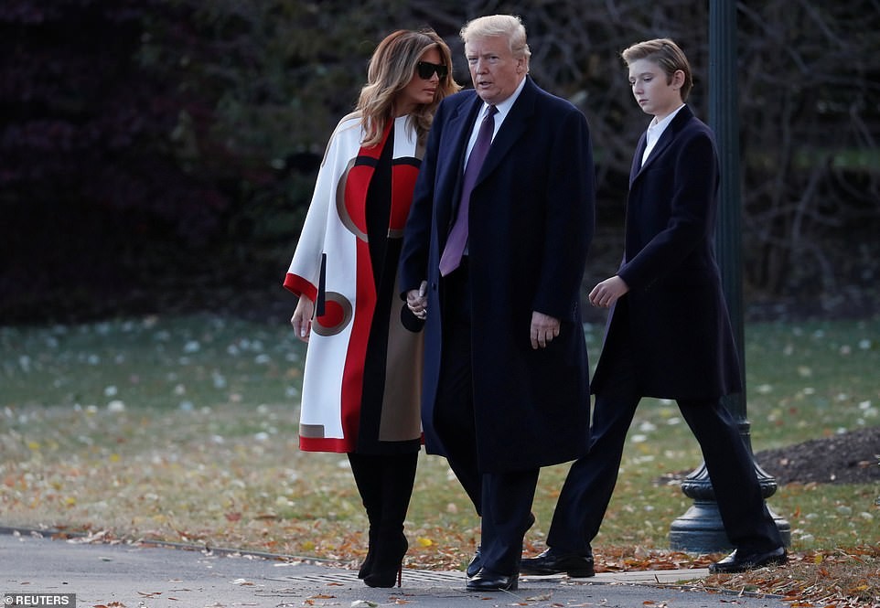 The Youngest Son Of Donald Trump, Barron Seen For The First Time In Public Since August