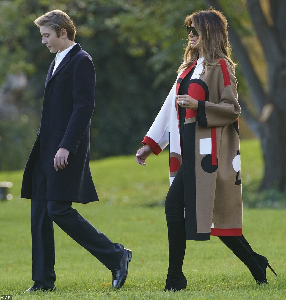 The Youngest Son Of Donald Trump, Barron Seen For The First Time In Public Since August