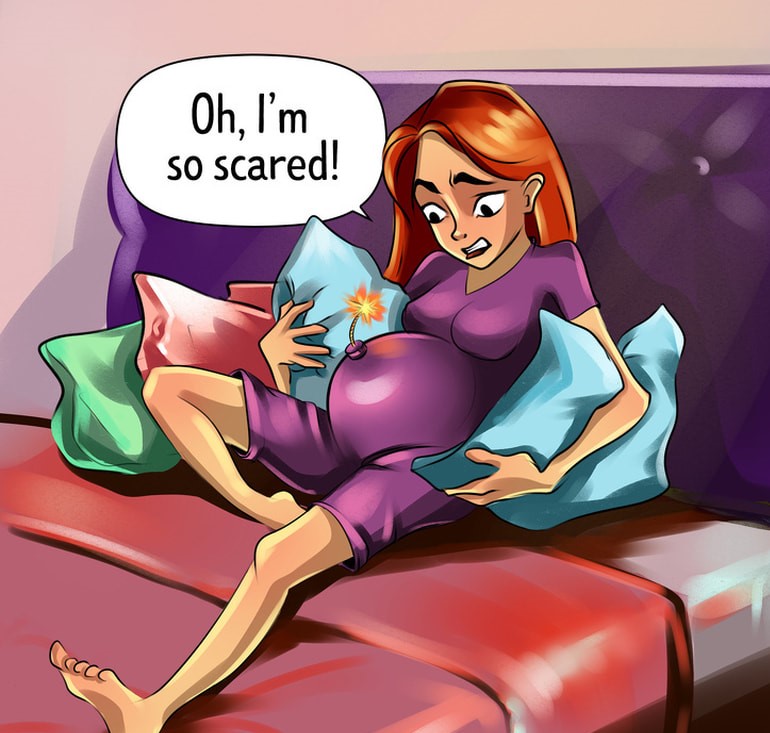 10+ Illustrations Depicting How Hard The Life Of A Pregnant Woman Is