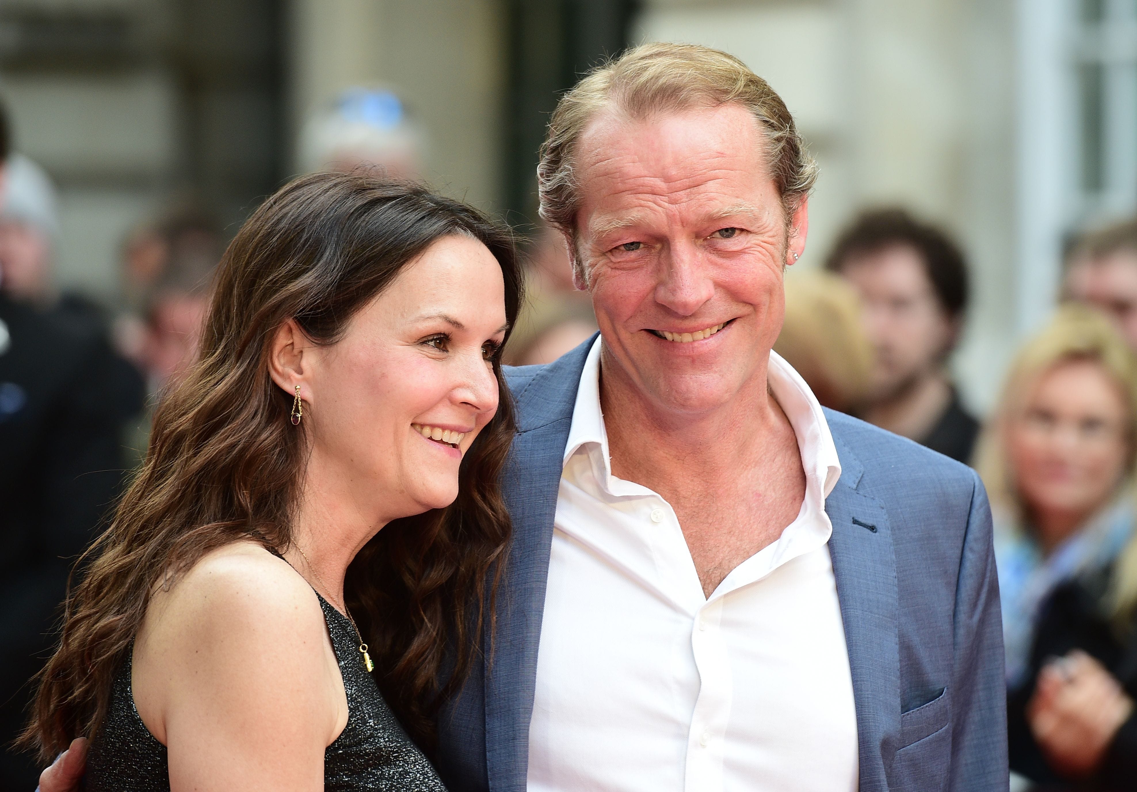 HOllywood actor Iain Glen and his wife Charlotte Emmerson