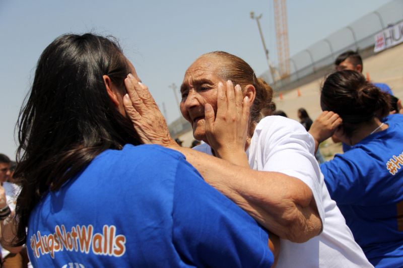 Families Separated By The US-Mexico Border Get A 3-Minute Hug Twice A Year