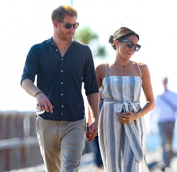 Here Is Why Prince Harry Walks Slightly Ahead Of Meghan Markle