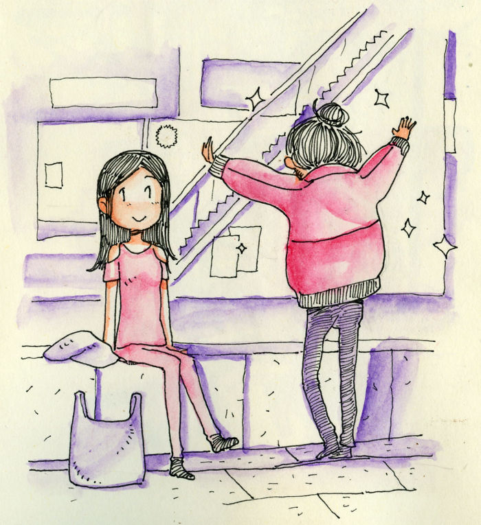 An Artist Went To Meet His Girlfriend And Depicted Every Moment Of It In Illustrations