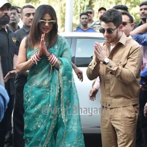 First Pictures Of Newly-married Couple Priyanka Chopra And Nick Jonas At Jodhpur Airport