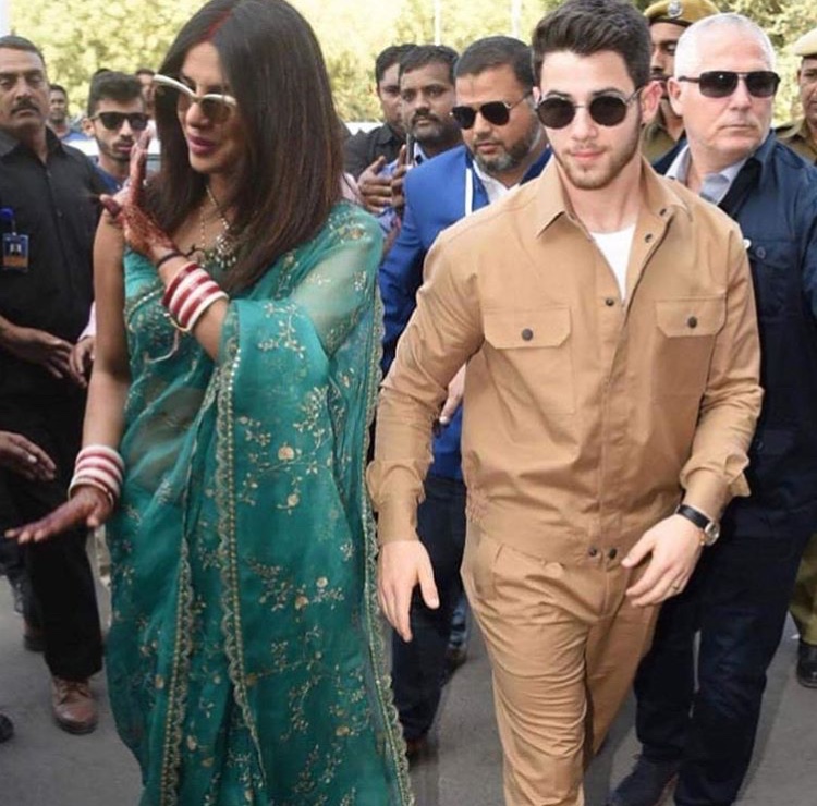 First Pictures Of Newly-married Couple Priyanka Chopra And Nick Jonas At Jodhpur Airport