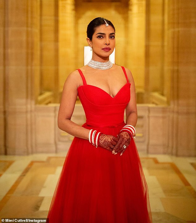 The Red Dior Dress That Priyanka Chopra Wore During Her Second Wedding Reception Is So Mesmerizing