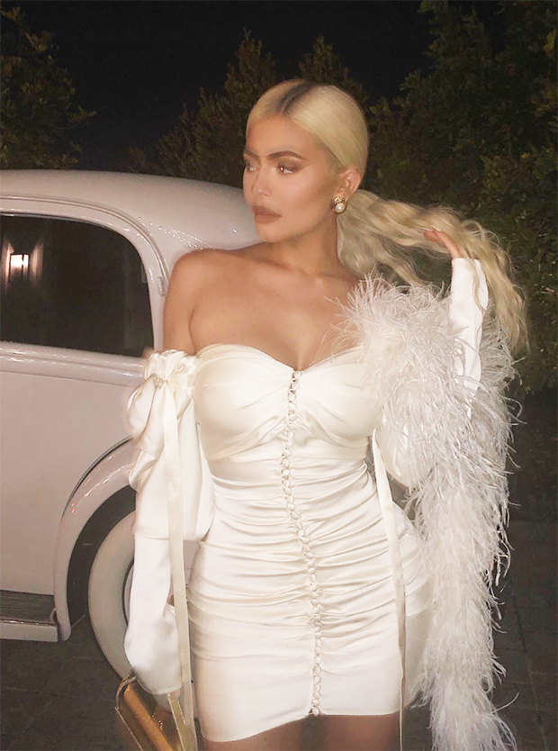 Kylie Jenner Giving Major Bridal Vibes In White Strapless Dress Just A Day After Travis Scott Says He'll Propose