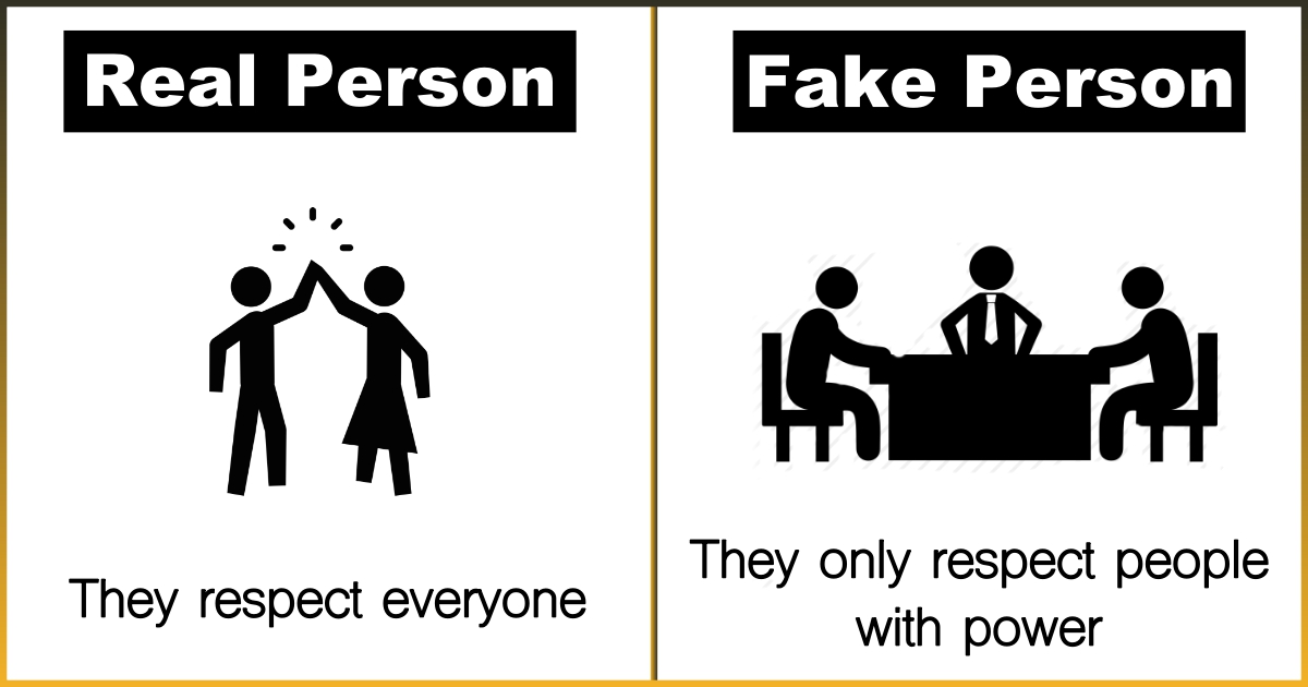 9 Ways To Distinguish A Real Person And A Fake Person