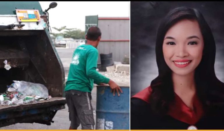 Filipino Garbage Picker Supports His Daughter To Achieve College Degree