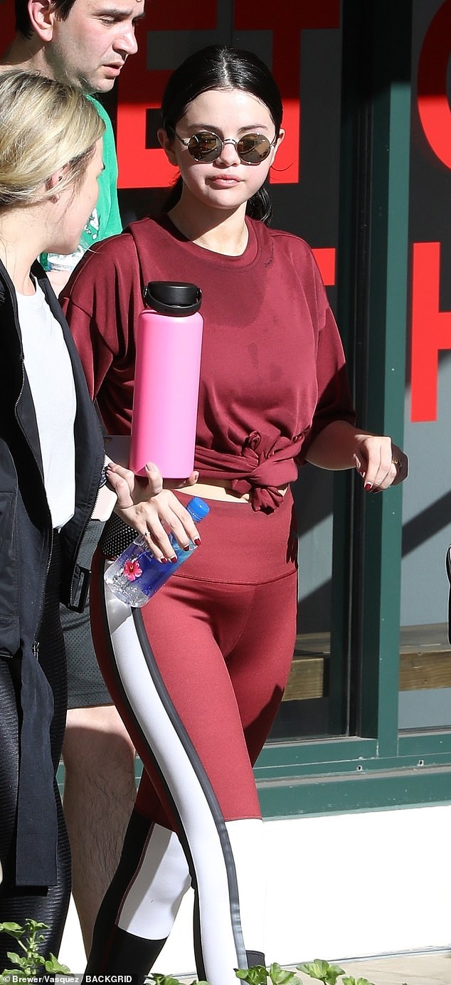 Selena Gomez Looking Red Hot In Her Tracking Suit After Another Pilates Session