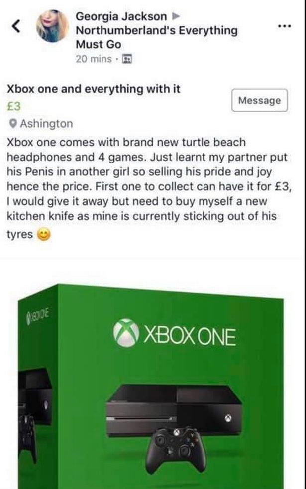 This Girl Sells His Boyfriend's Xbox After He Cheated On Her