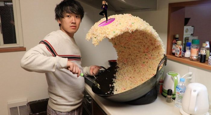 Giant Rice Wave Turned Into Funny Photoshop Battle