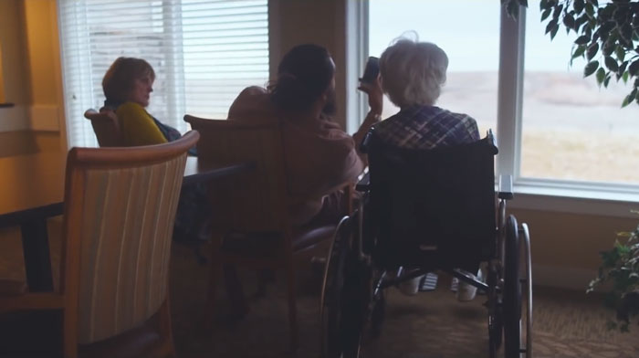 Jason Momoa visiting grandma