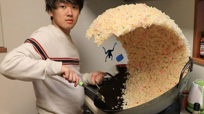 Giant Rice Wave Turned Into Funny Photoshop Battle