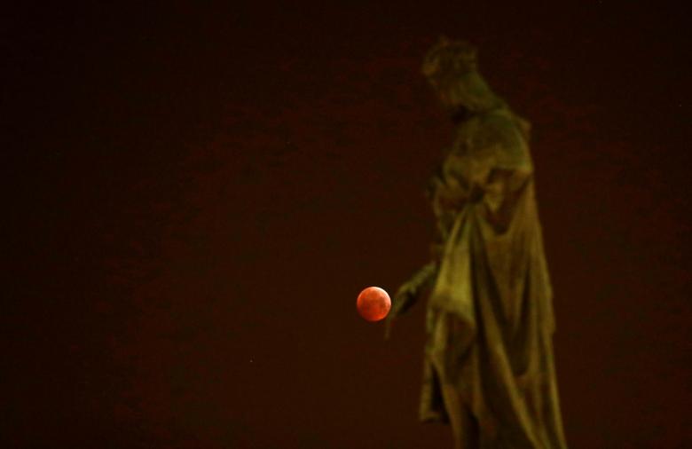 Unbelievable Pictures Of Super Blood Wolf Moon Lunar Eclipse 2019