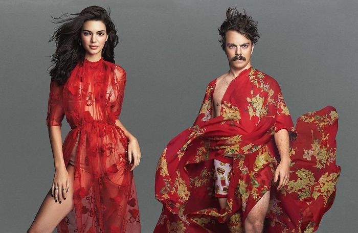 Funny Images Of Man Photoshopped Himself Into Kendall Jenner