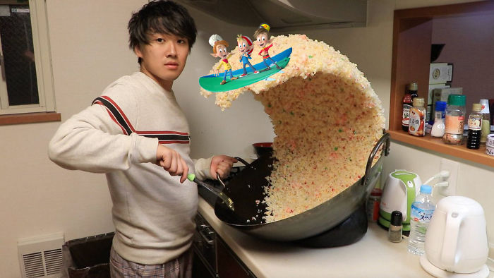 Giant Rice Wave Turned Into Funny Photoshop Battle