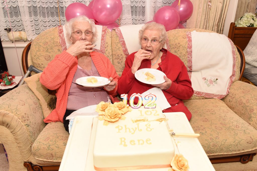 Britain's Oldest Twin Celebrate Their 102nd Birthday Together