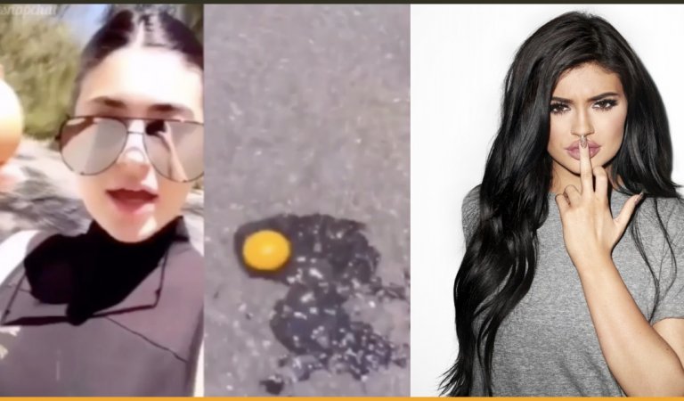 Kylie Jenner Disses The Egg Account That Dethroned Her By Breaking An Egg On The Road