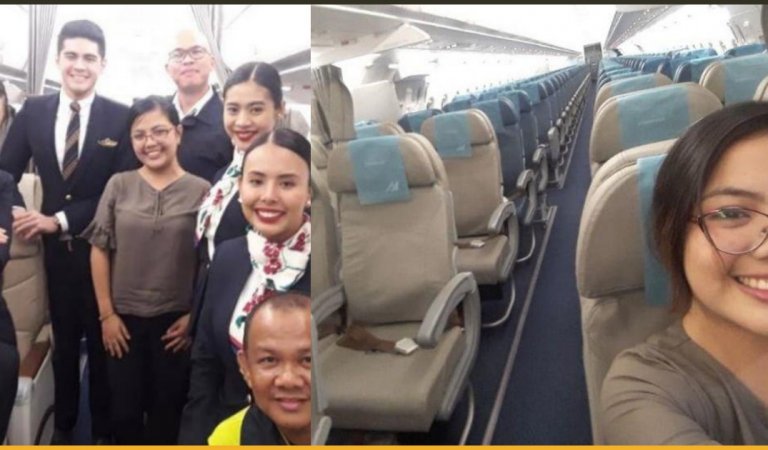 This Woman From The Philippines Took A Private Flight But Not In Private Plane!