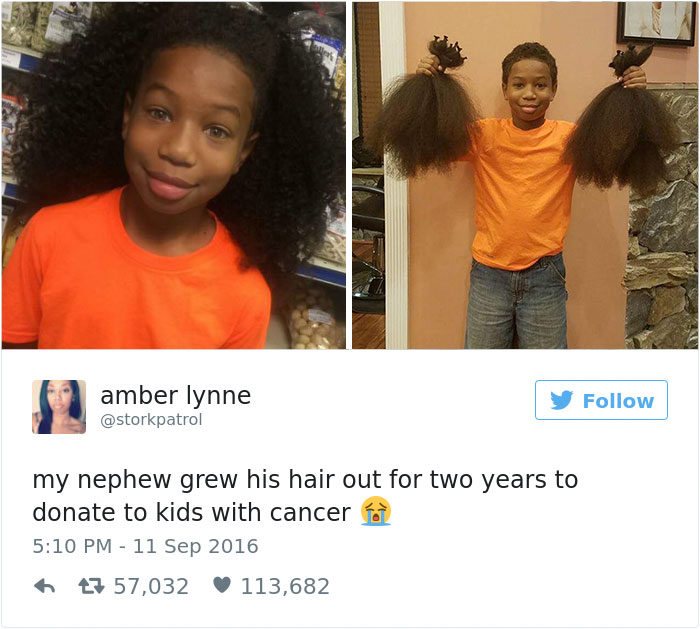 8-Year-Old Kid Spent 2 Years Growing His Hair To Make Wigs For Kids With Cancer  