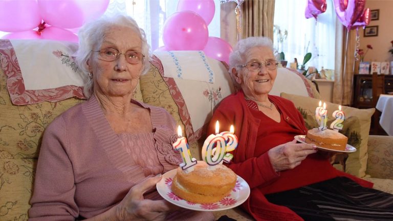 Britain's Oldest Twin Celebrate Their 102nd Birthday Together