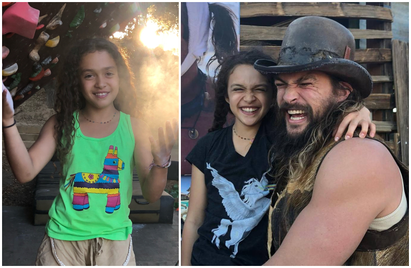 Jason Momoa visiting grandma