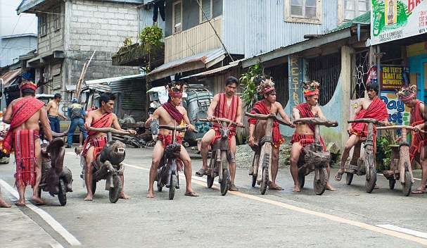 tribesmen handcrafted wooden bikes