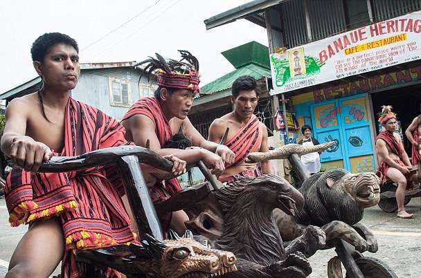 tribesmen handcrafted wooden bikes